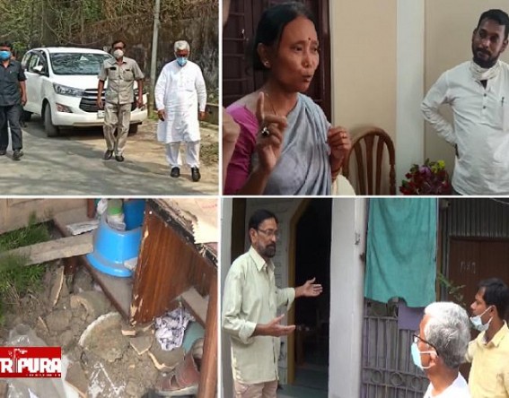 Manik Sarkar visited Violence Affected houses at Biplab Deb's constituency Banamalipur, Called Attackers 'Cowards' : Said, 'People will give them Answers in due time' Manik Sarkar visited Violence Affected houses at Biplab Deb's constituency Banamalipur, Called Attackers 'Cowards' : Said, 'People will give them Answers in due time'